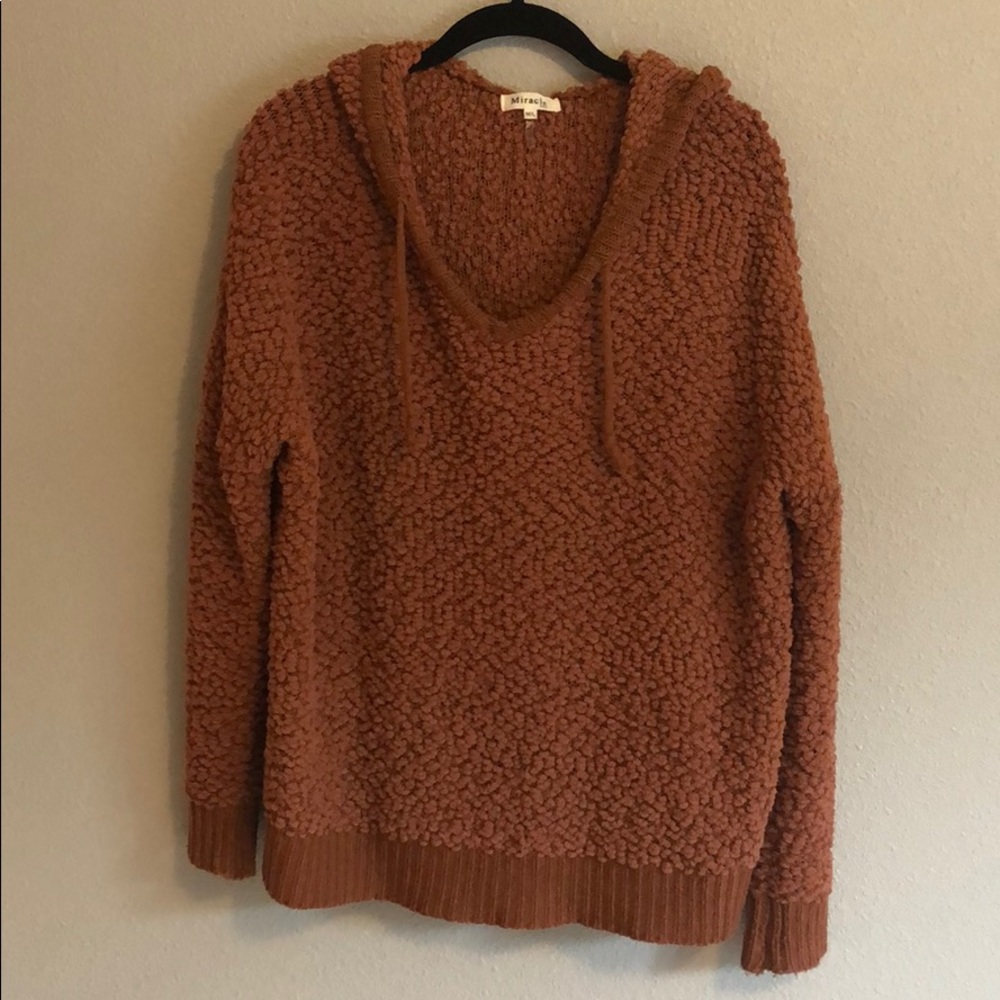 Miracle Bubble Knit V-neck Hoodie